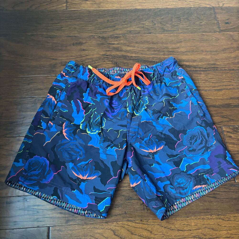 Robert Graham Men’s Swim Shorts Blue Size 32 Vacation Summer 7” Inseam